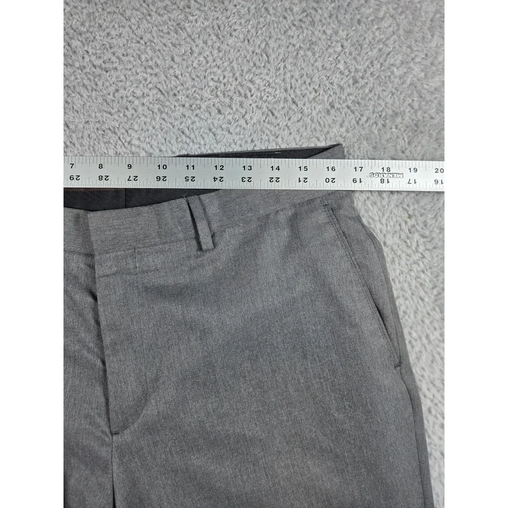 Banana Republic Dress Pants 33x30‎ Gray Mens Tailored Slim Flat Front Trousers